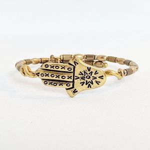 Alex and Ani Gold Hand of Fatima RARE Bracelet